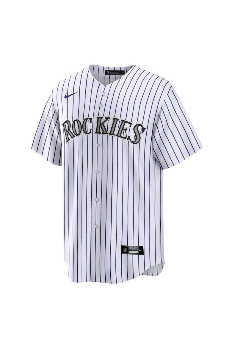 Men's Nike White Colorado Rockies Home Replica Team Jersey, Alternate, color, WHITE