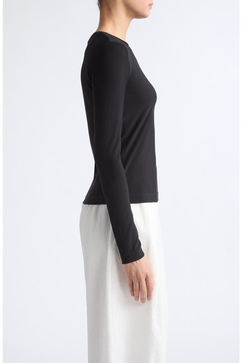 Onna Long Sleeve Top, Alternate, color, BLACK