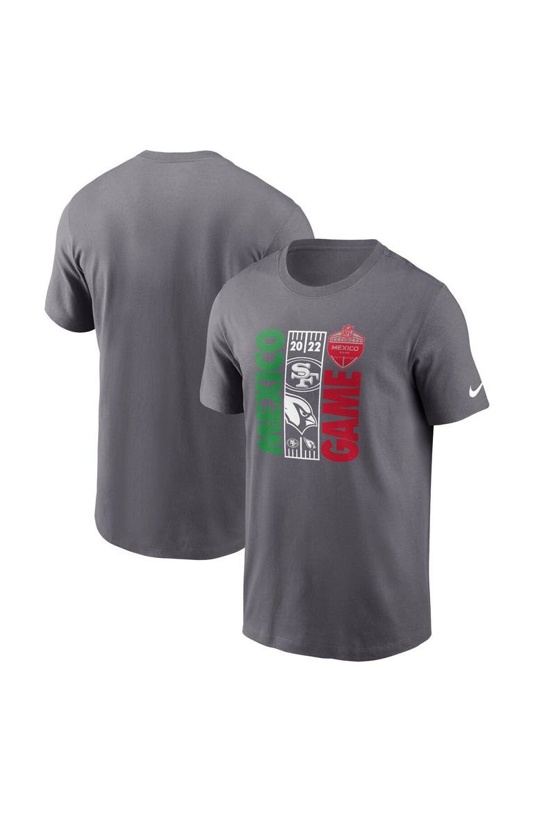 Men's Nike Heather Gray San Francisco 49ers vs. Arizona Cardinals Essential Mexico Game T-Shirt, Main, color, Heather Gray