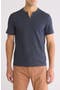 Mélange Notched T-Shirt