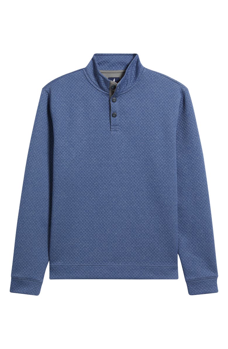 johnnie-O Rockwells Quilted Henley Pullover, Alternate, color, Laguna Blue