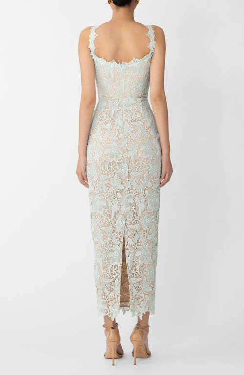 Sau Lee Coraline Floral Lace Cocktail Dress In White