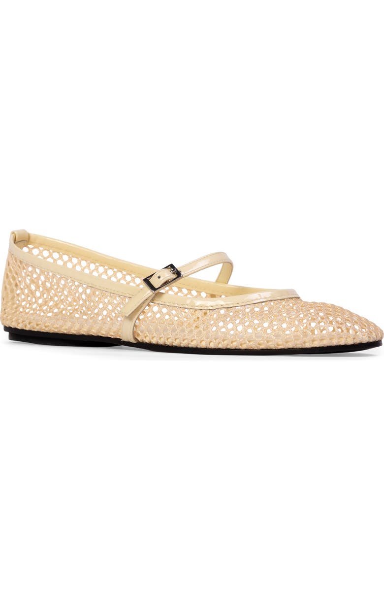 BLACK SUEDE STUDIO Mika Mary Jane Flat, Main, color, Butter Mesh