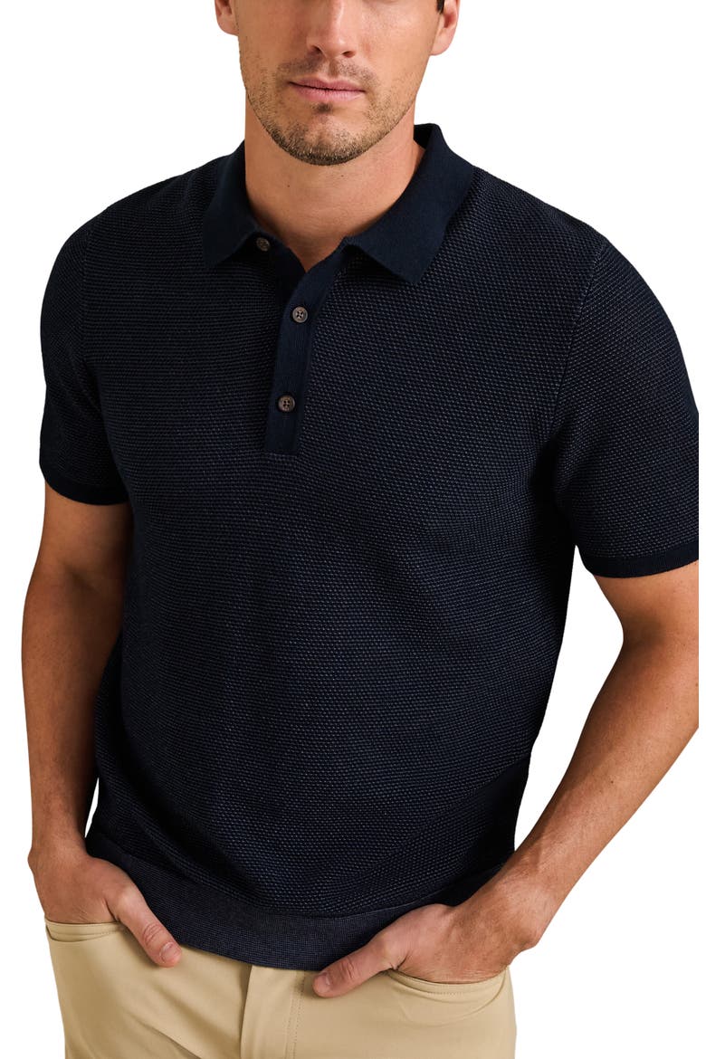 Mercer Knit Polo, Main, color, TRUE NAVY