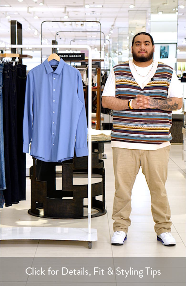 Leeward Trim Fit Performance Button-Up Shirt, sales video thumbnail