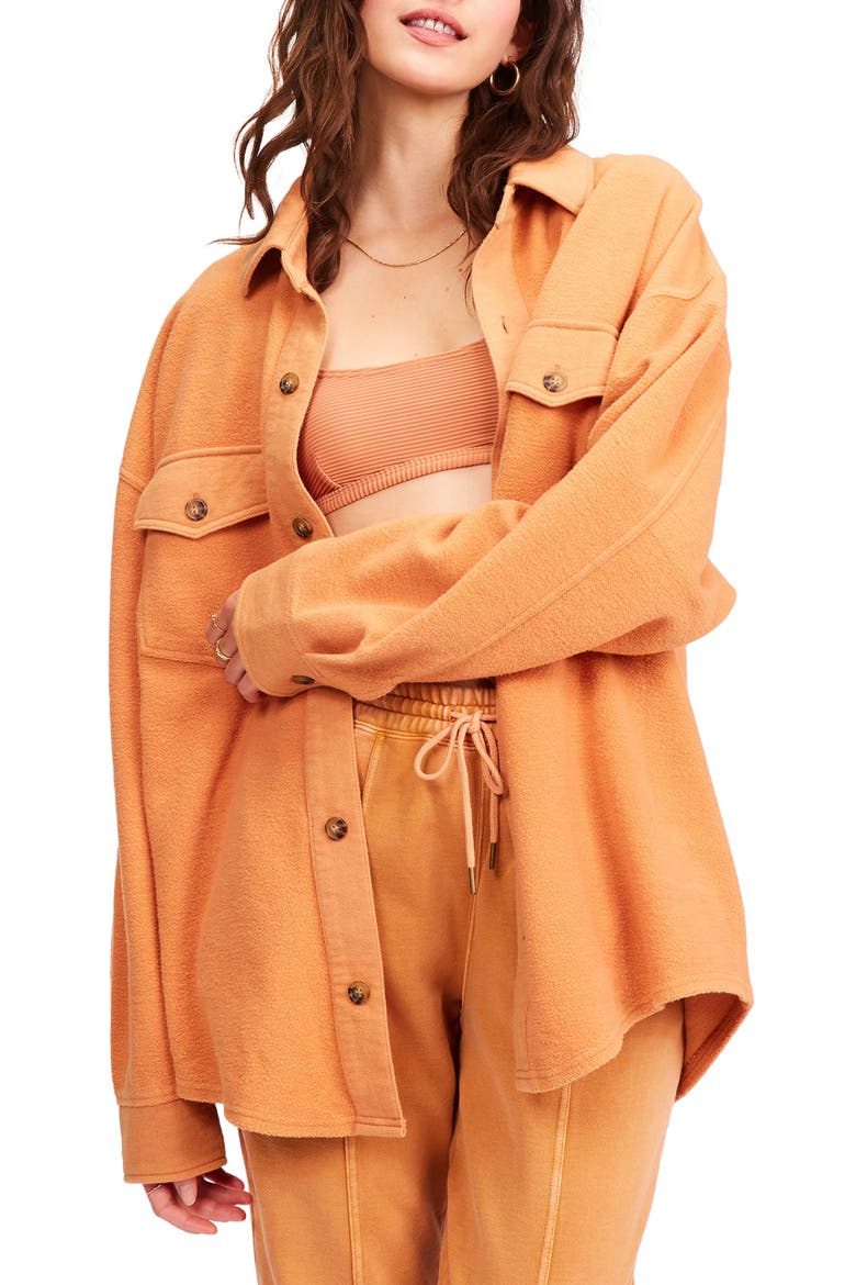 Anytime Shirt Jacket, Main, color, TOFFEE