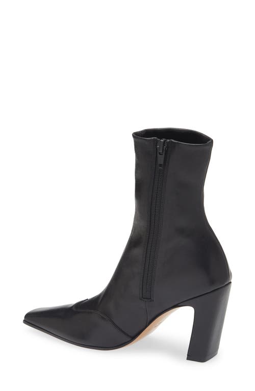 Khaite Dallas Leather Ankle Boots In Black