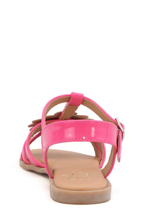 Yoki Kids' Flower Sandal In Hot Pink
