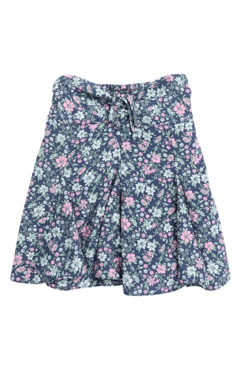 Kids' Floral Ruched Waist Skort (Big Kid)