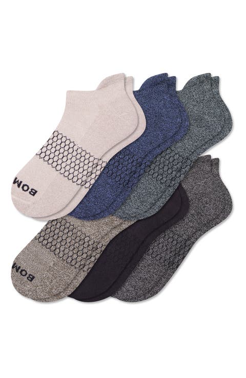 Marled Assorted 6-Pack Ankle Socks