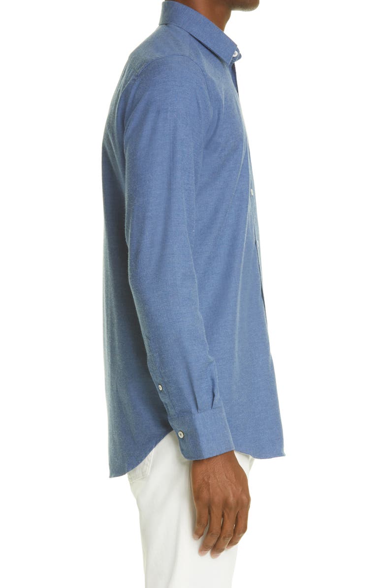 Canali Cotton Button-Up Shirt, Alternate, color, 