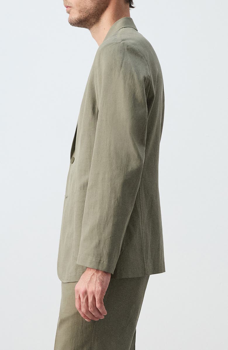 MANGO Slim Fit Blazer, Alternate, color, Green