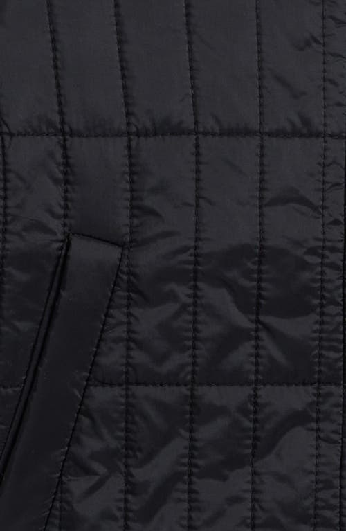 Zella Girl Kids' Quilted Hooded Jacket In Black