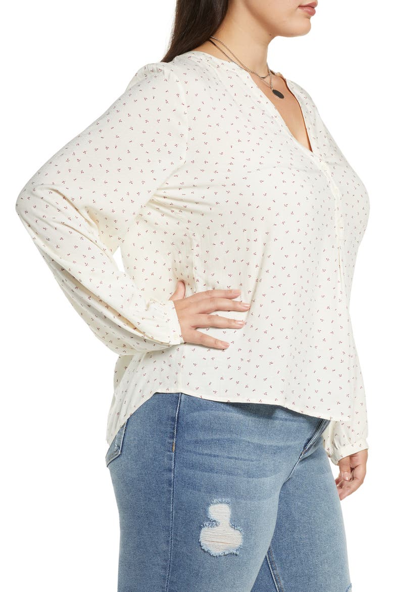 Detail Front Popover Top, Alternate, color, IVORY- BURGUNDY LEAF GEO