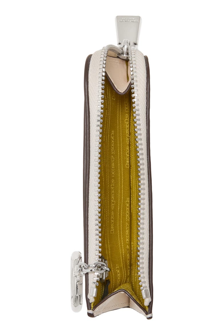 Best Seller Mini Zip Card Case, Alternate, color, CREAM MULTI