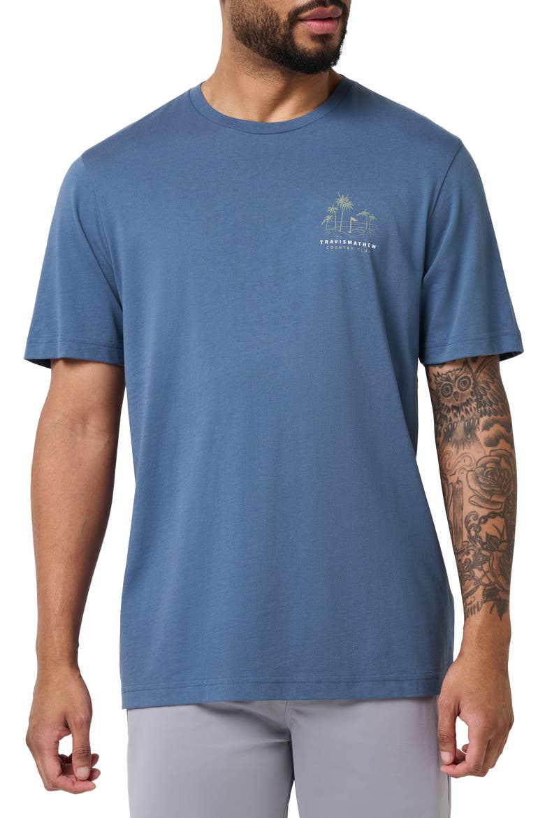Putt Place Graphic T-Shirt, Main, color, BERING SEA