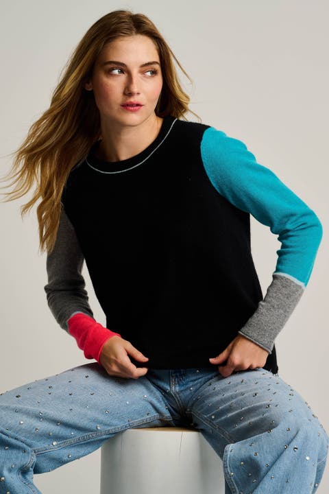 Block Talk Cashmere Sweater