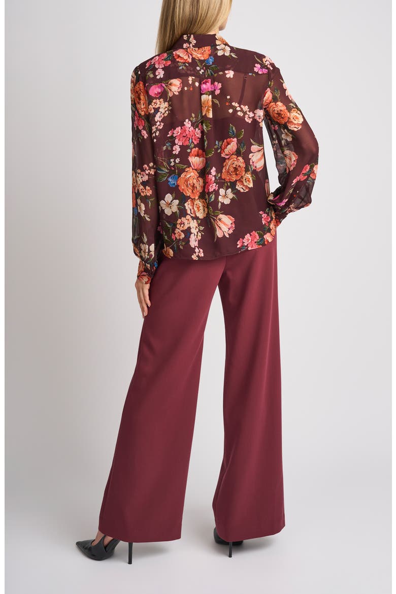 Angela Floral Shirt, Alternate, color, TAWNY PORT