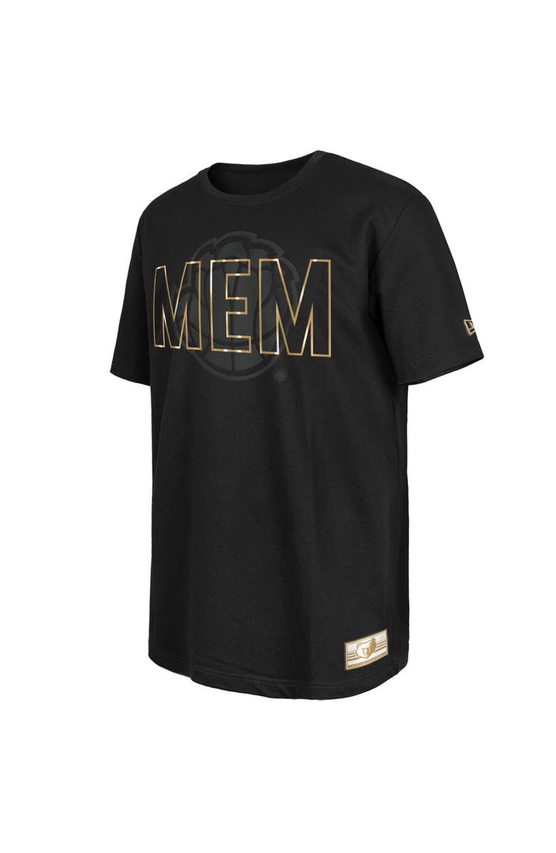 New Era Men's New Era Black Memphis Grizzlies 2023/24 City Edition Elite Pack T-Shirt, Alternate, color, 
