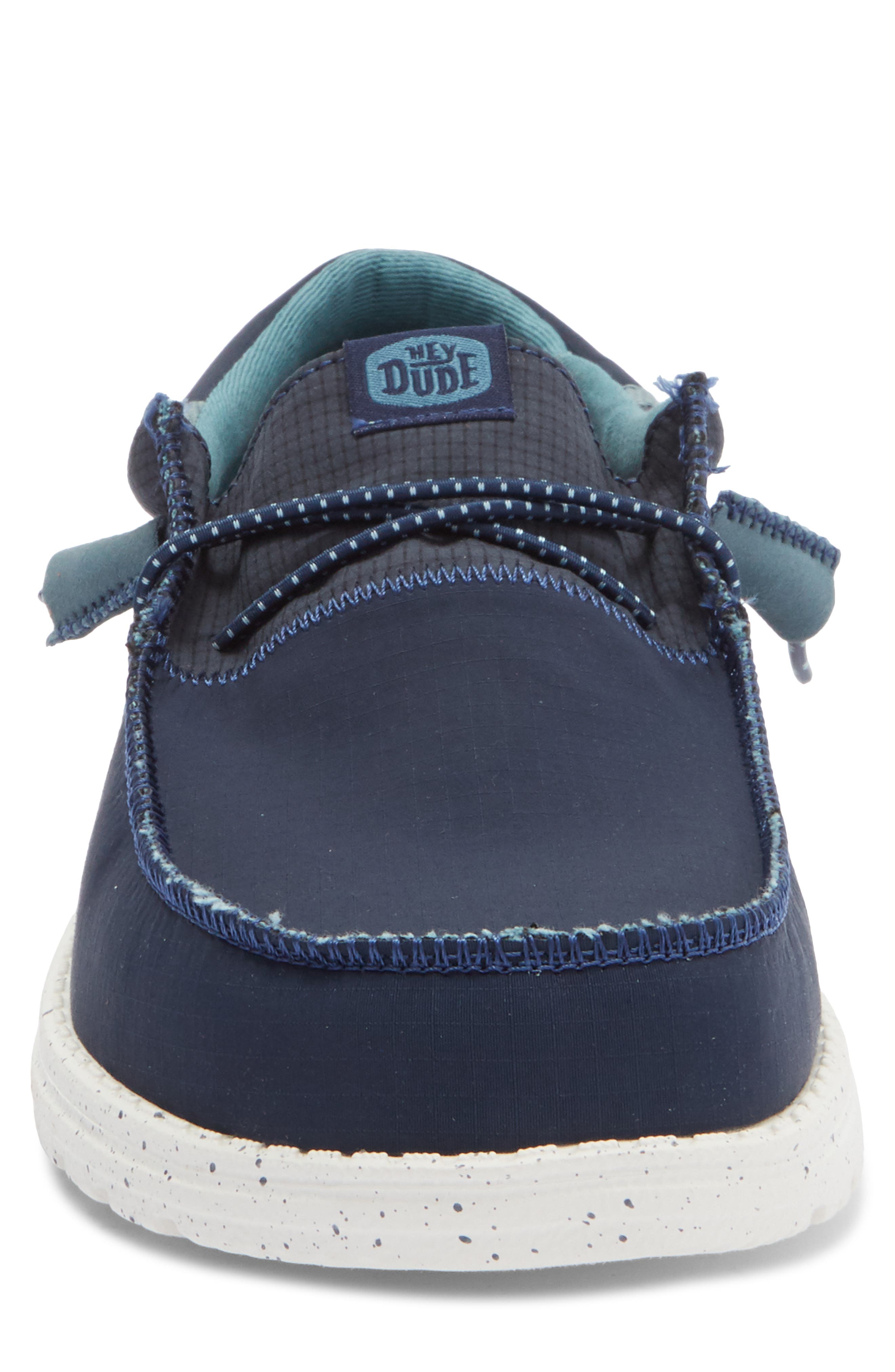 Hey Dude Wally Sneaker, Alternate, color, Navy