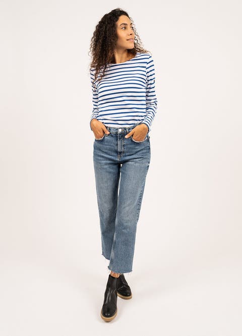 MINQUIDAME - Breton Striped Shirt with Long Sleeve