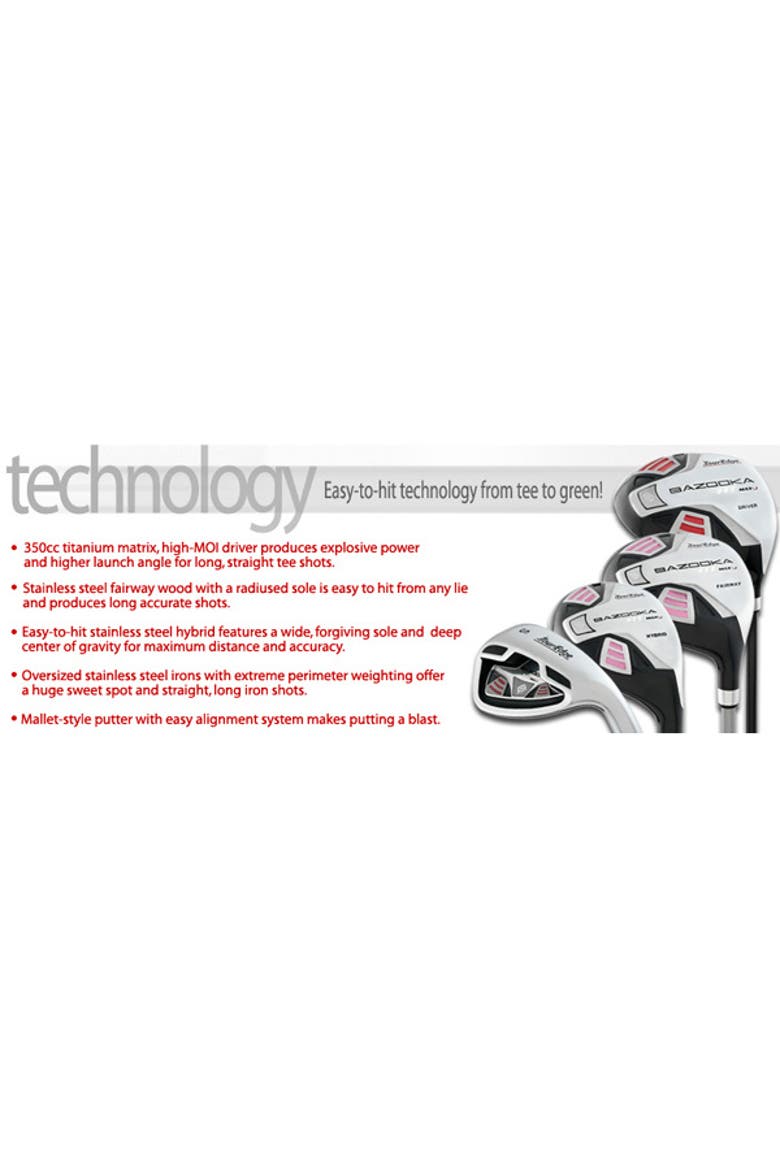 HT Max-J Junior Red Right Hand Irons - 5-8 / 9/PW, Alternate, color, Black