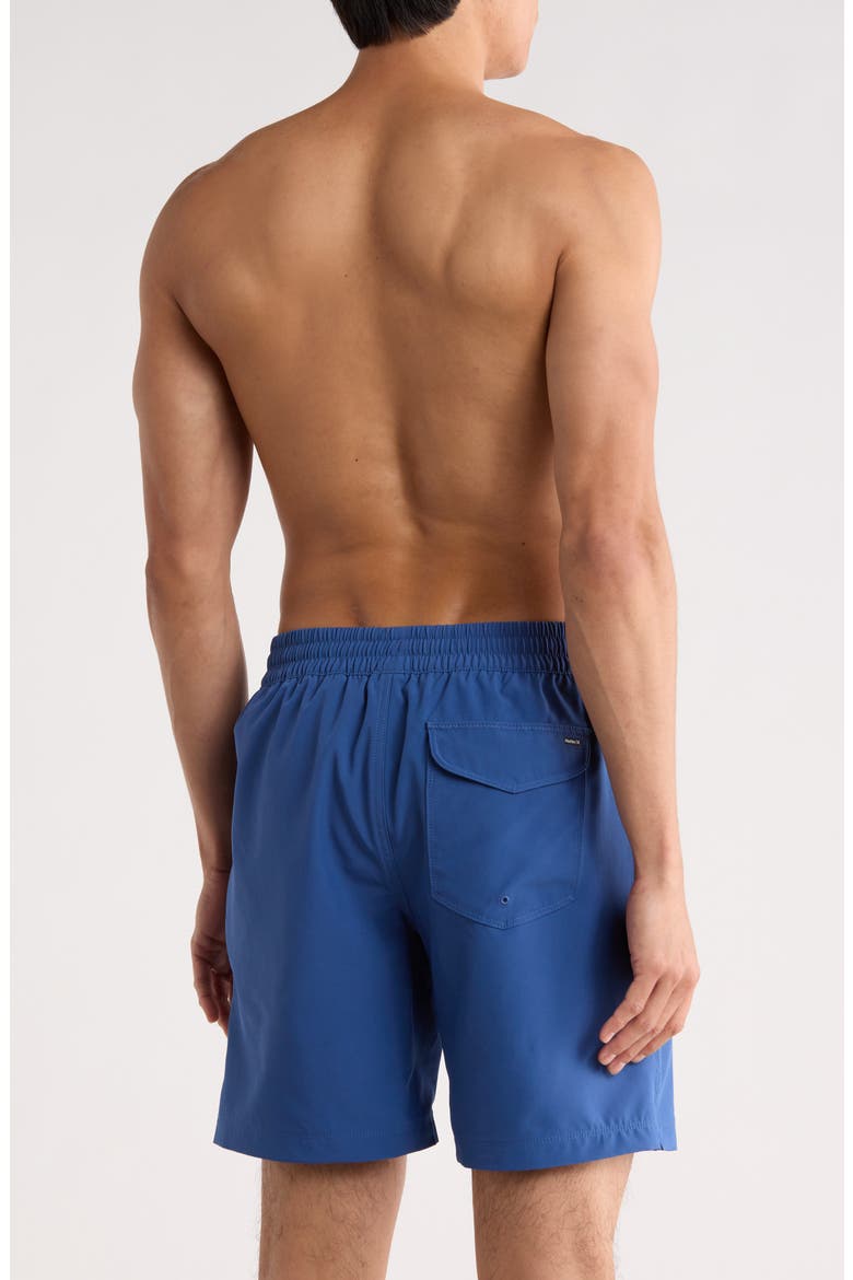Solid Volley Swim Shorts, Alternate, color, SUBMARINE