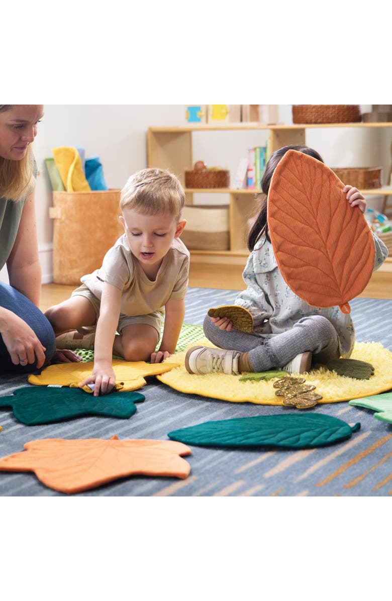 Kaplan Early Learning Company Jumbo Sensory Leaves - Set of 8, Alternate, color, Multicolored