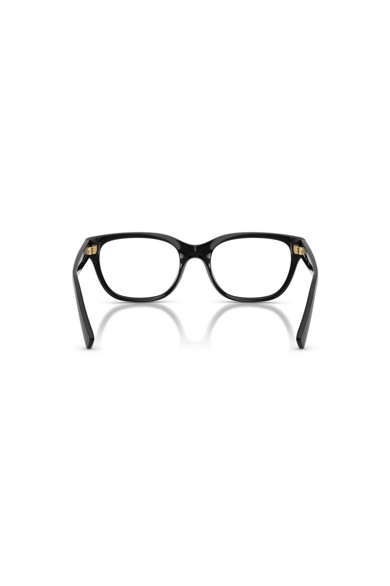 54mm Square optical glasses, Alternate, color, Black