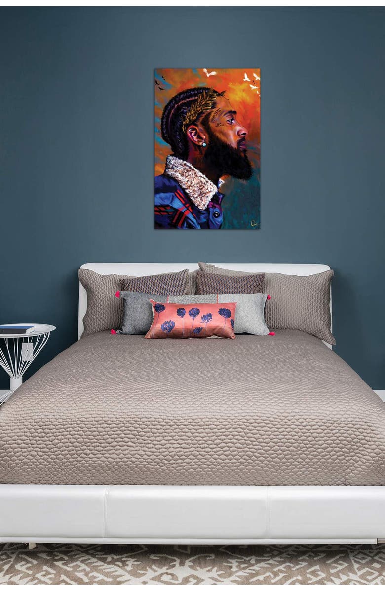 iCanvas Nipsey Hussle by Crixtover Edwin Canvas Wall Art - 26" x 40", Alternate, color, 