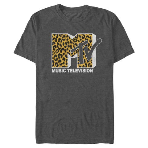 Men's MTV Retro Cheetah Print Icon  Graphic T-Shirt