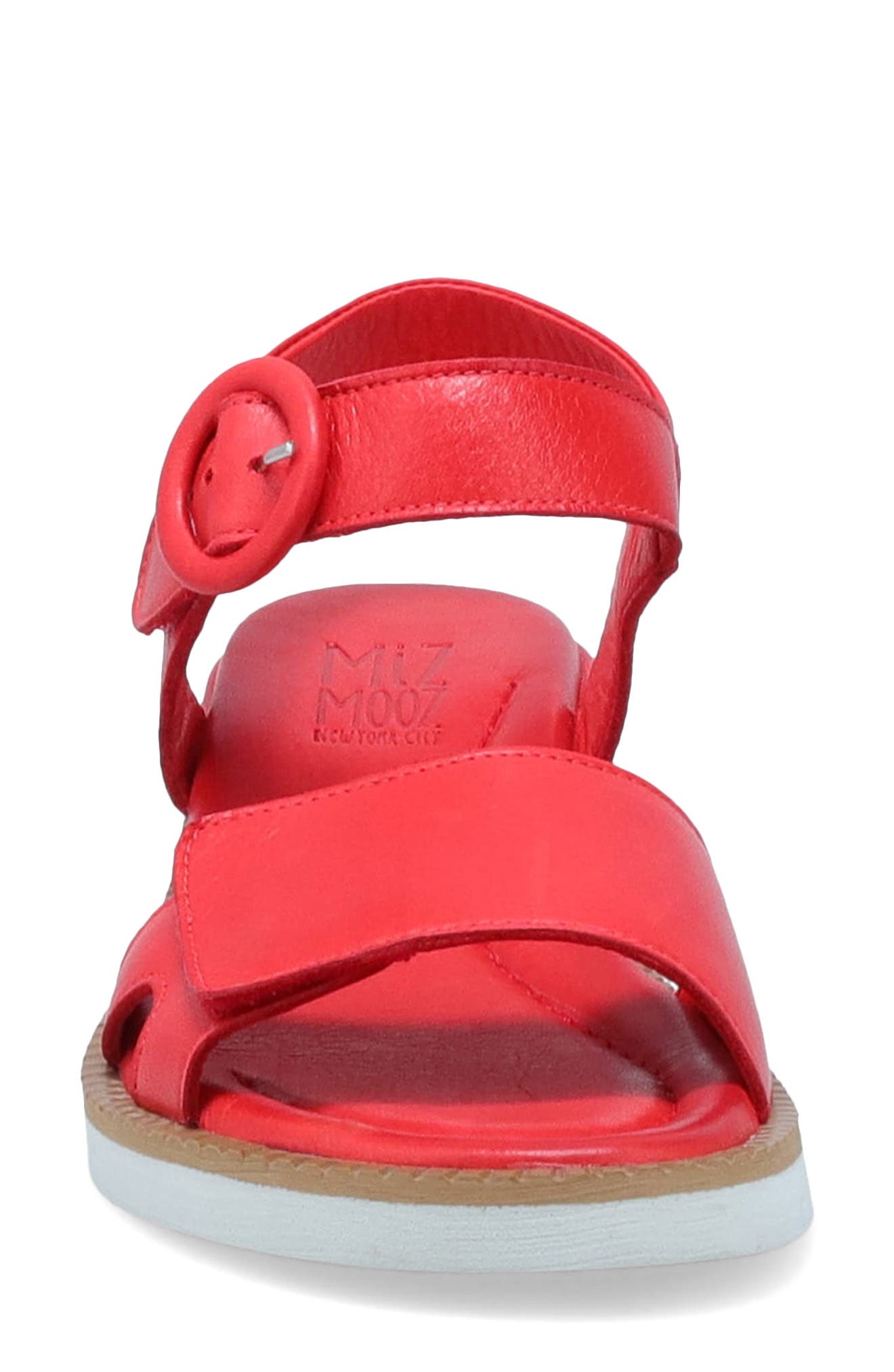 Eva Ankle Strap Platform Wedge Sandal, Alternate, color, SCARLET
