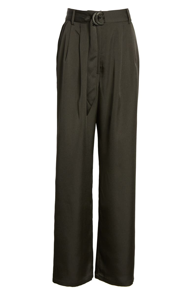 WAYF Ellyn Belted Pleated Trousers, Alternate, color, 