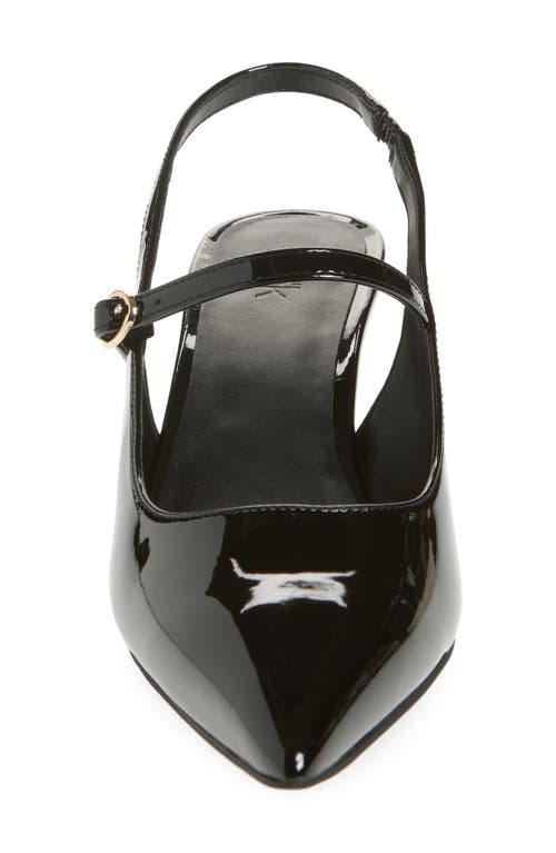 Nordstrom Rack Miranda Slingback Pump In Black Patent