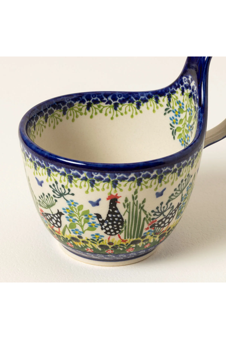 Cozy Polish Soup Mug by Lidia's Polish Pottery Inc., Alternate, color, Gold