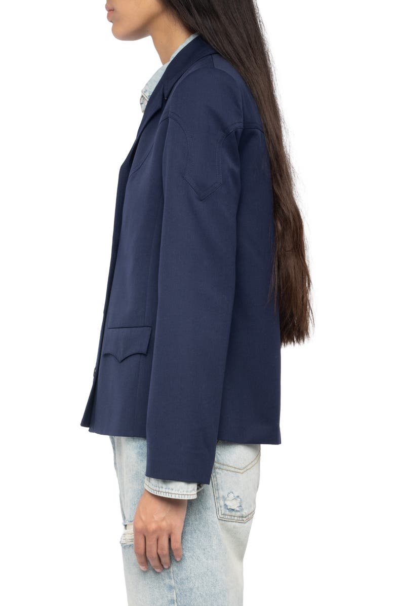 Zadig & Voltaire Lara Jacket, Alternate, color, 