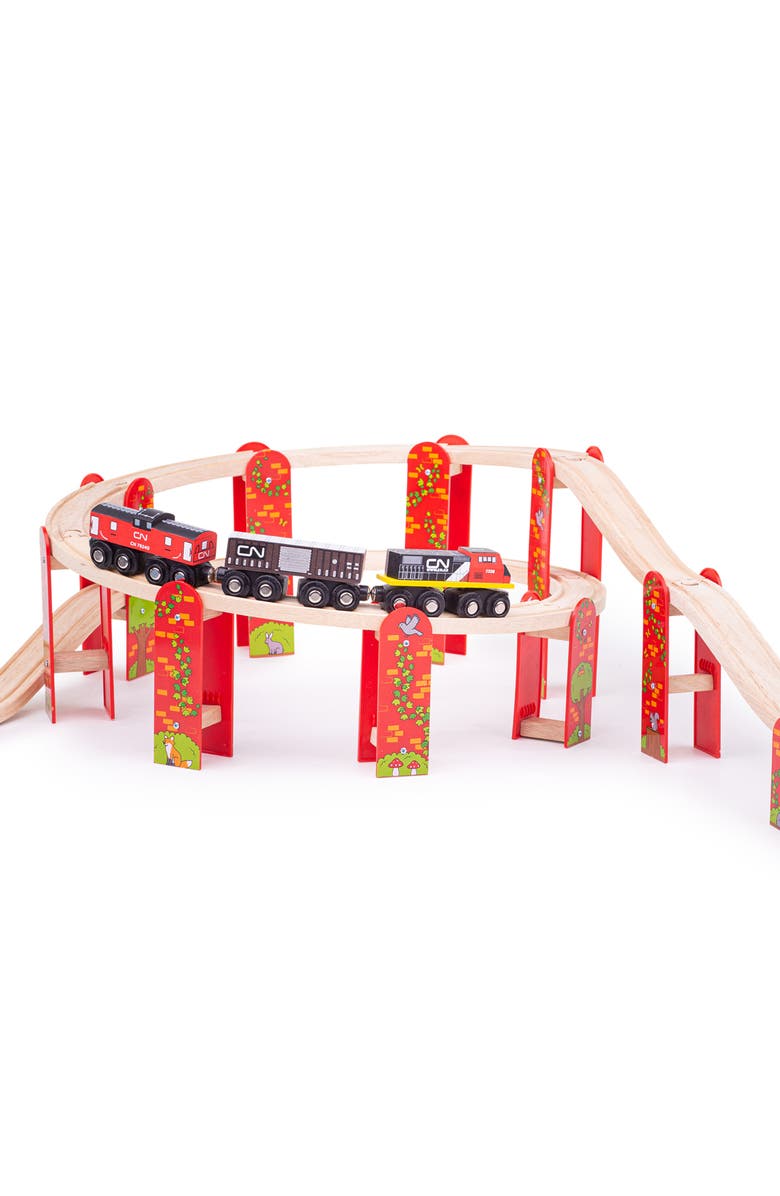 Bigjigs Rail High Level Track Expansion Pack, Main, color, Multicoloured