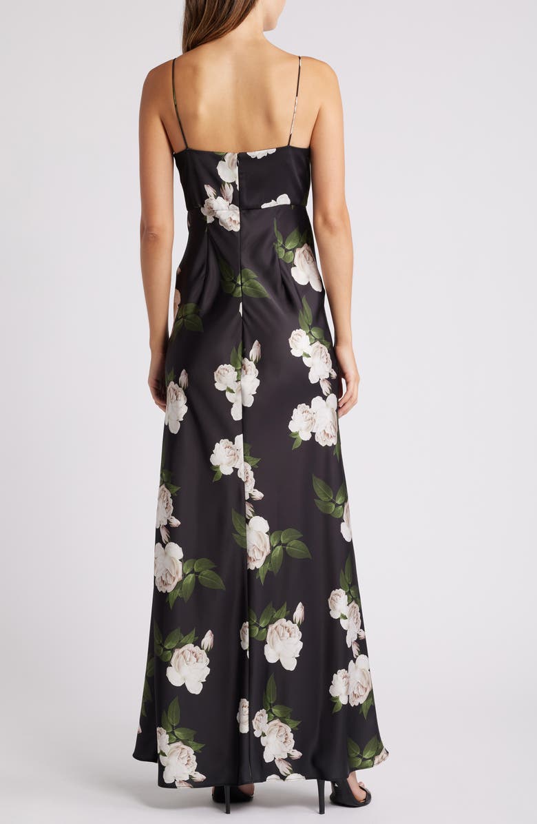 Sachin & Babi Shyla Satin Crepe Gown, Alternate, color, 