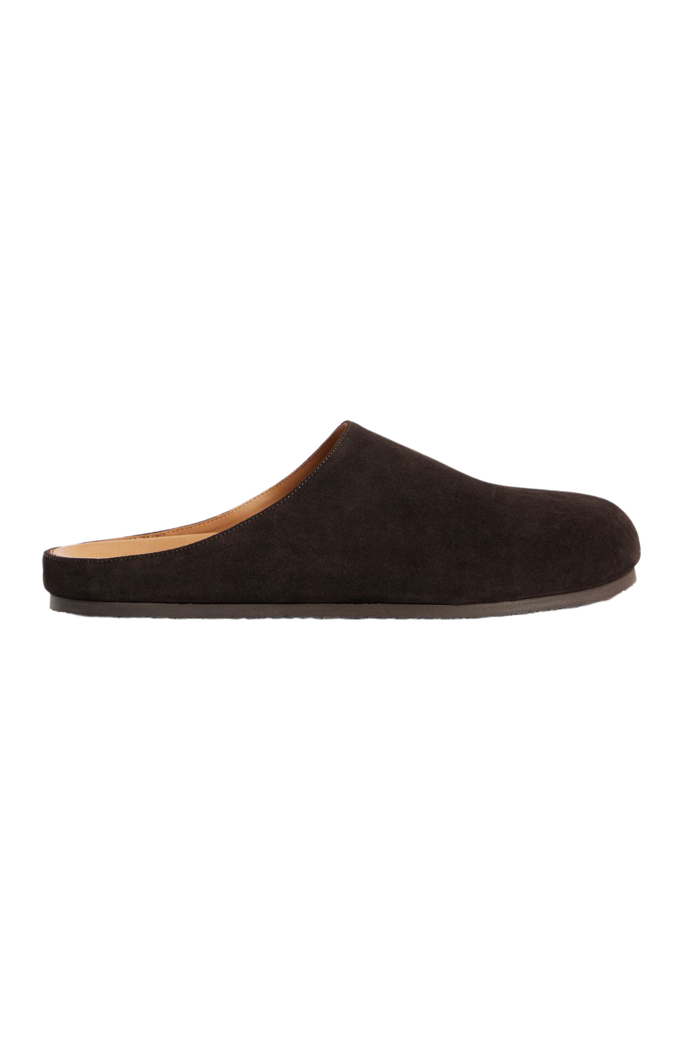 Split leather mules, Main, color, Chocolate