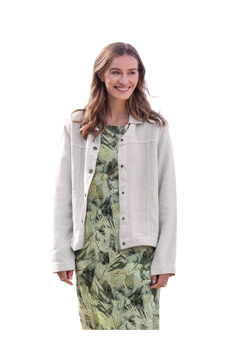 Celtic & Co. Linen Western Jacket, Main, color, Stone