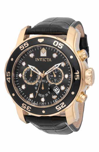 Pro Diver Chronograph Leather Strap Watch, 48mm