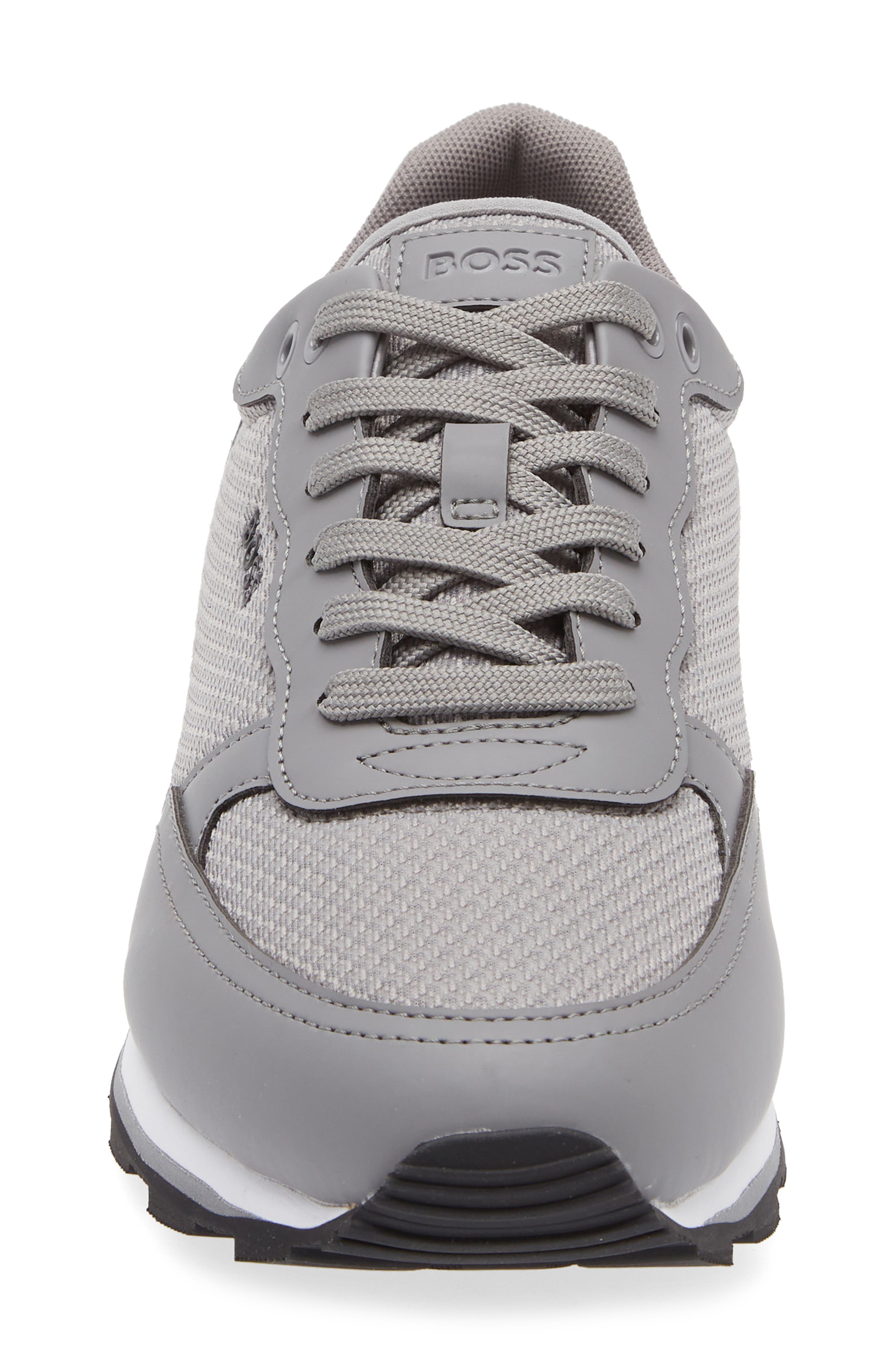 Parkour Runn Sneaker, Alternate, color, GREY/ BLACK