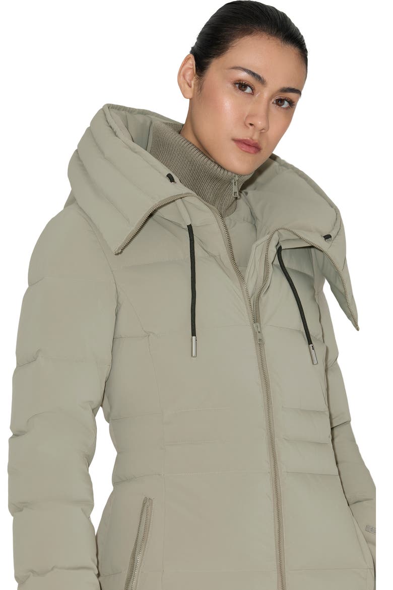 June Water Repellent 700 Fill Power Down Quilted Jacket with Bib Inset, Alternate, color, SAGEBRUSH