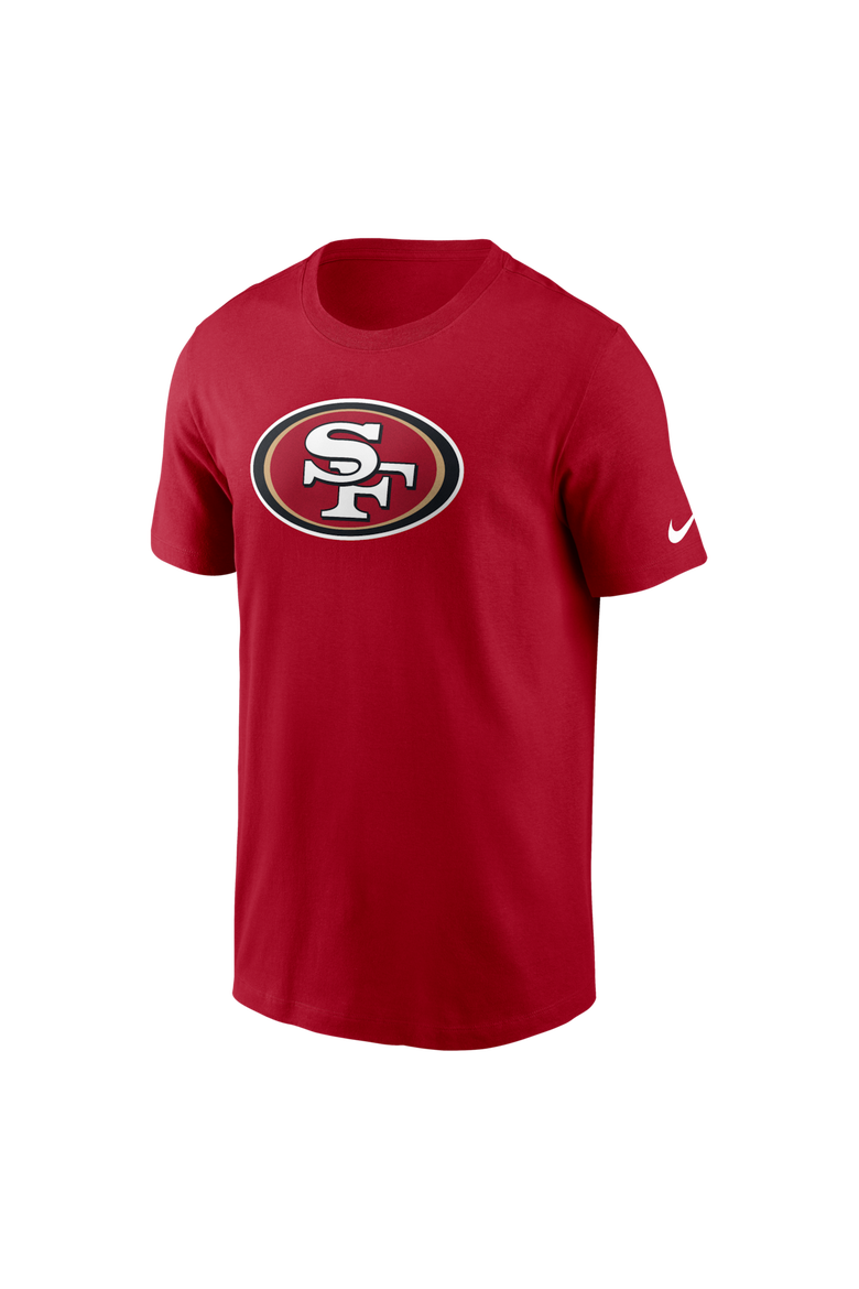 Men's Nike Scarlet San Francisco 49ers Essential Logo T-Shirt, Alternate, color, Scarlet