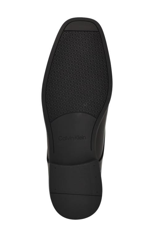 Calvin Klein Malike Square Toe Derby In Black