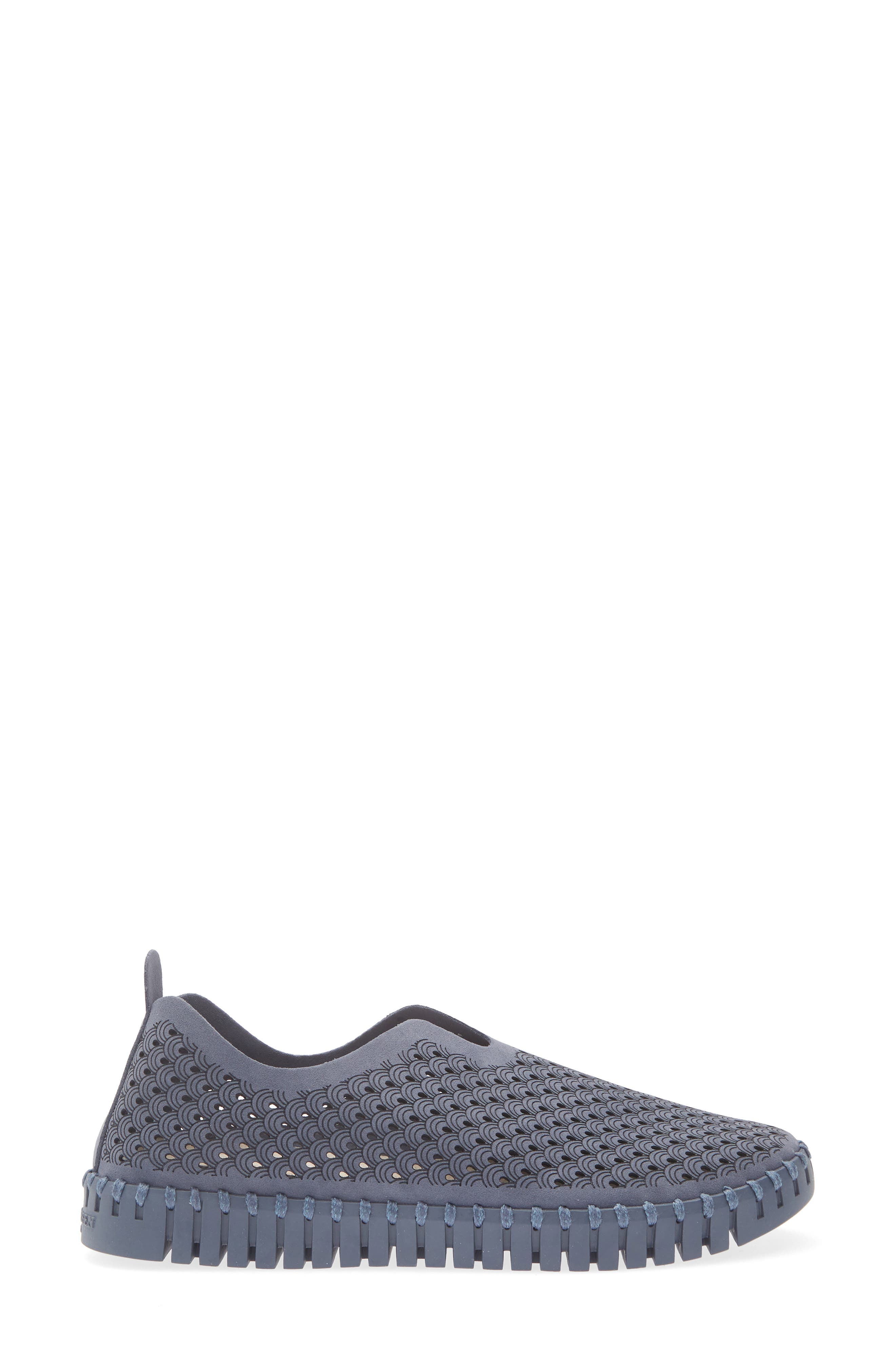 Tulipu Perforated Slip-On Sneaker, Alternate, color, GREY BLUE