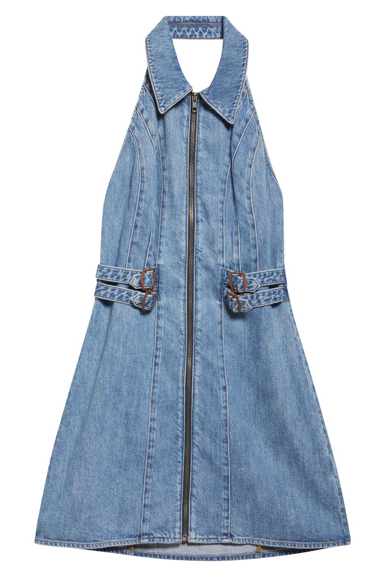 Axelle Sleeveless Denim Minidress, Alternate, color, PEYTON VINTAGE BLUE