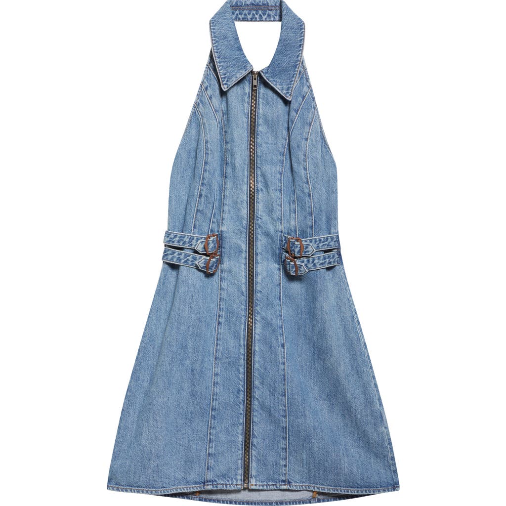 Alice And Olivia Axelle Zip Front Mini Dress