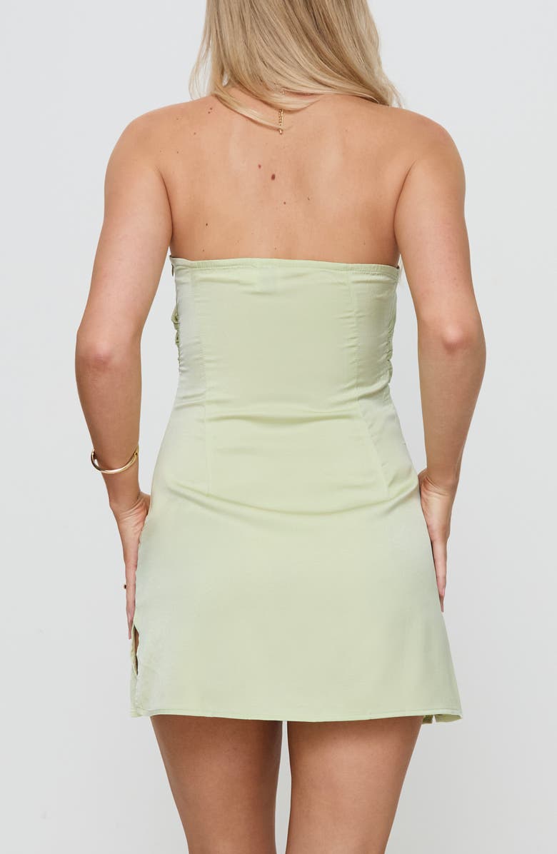 Princess Polly Irena Strapless Minidress, Alternate, color, Green