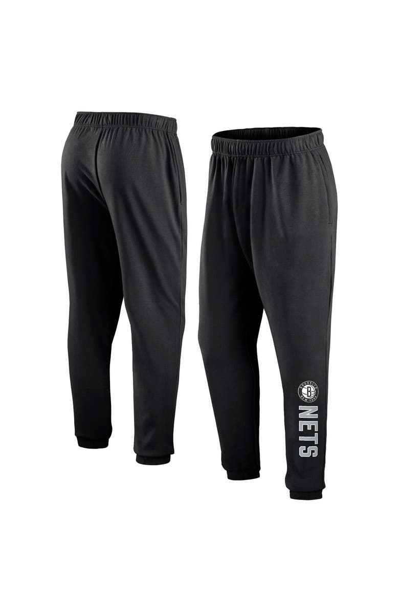 FANATICS Men's Fanatics Branded  Black Brooklyn Nets Big & Tall Chop Block Pants, Main, color, 